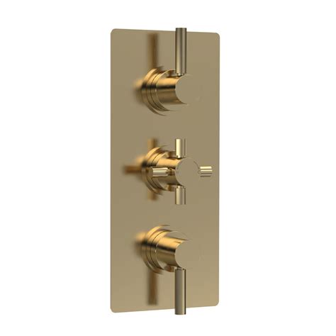 Hudson Reed Tec Pura Plus Triple Concealed Thermostatic Shower Valve