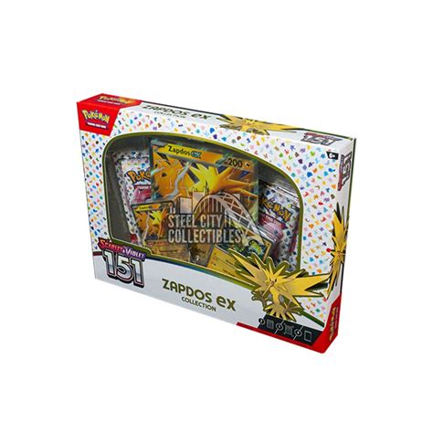 Pokemon Scarlet Violet 151 Zapdos EX Collection Box Steel City