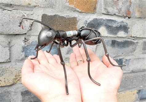 Ant Figurine Metal Sculpture Ant Steampunk Mechanical Ant Etsy