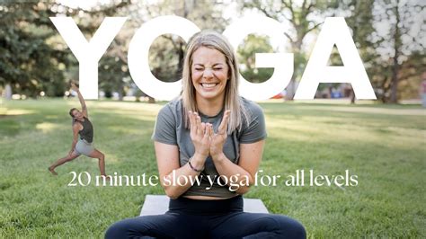 20 Minute At Home Slow Yoga For All Levels Youtube