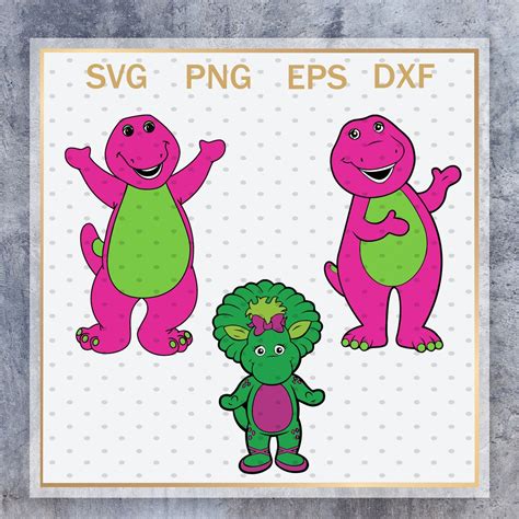 Barney And Friends Baby Bop Cut Cutting File Svg Dxf Etsy Australia