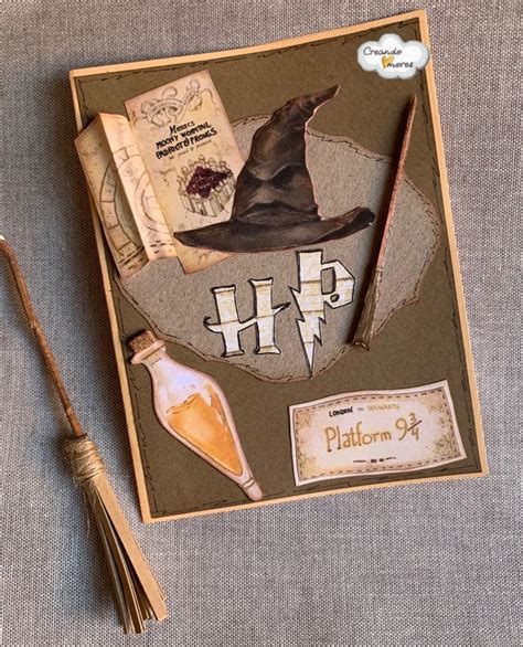 Tarjeta De Harry Potter Tarjetas De Harry Potter Manualidades De