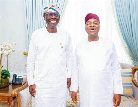 Sanwo Olu Meets Bishop Oyedepo