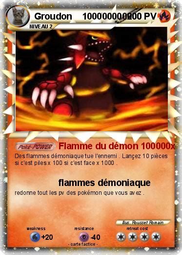 Pokémon Groudon 100000000000 100000000000 Flamme du démon 100000x