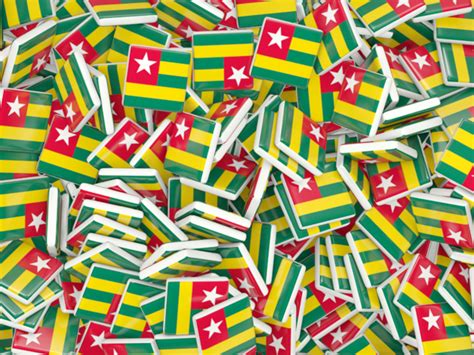 Square Flag Background Illustration Of Flag Of Togo