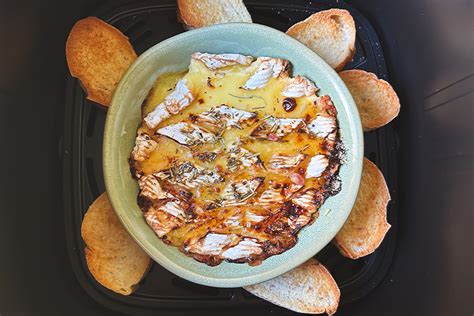 Queijo Camembert Gratinado Rom Na Air Fryer Flama Receita Natal