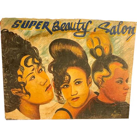 Super Beauty Salon Hand Painted African Barber Shop Sign 632