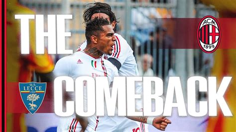 Lecce 3 4 AC Milan The Comeback Boateng Hat Trick Yepes