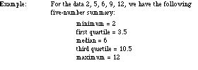 how to find the five number summary