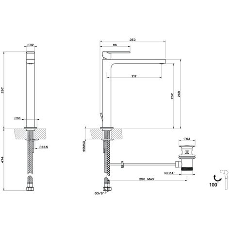 Gessi Via Manzoni Miscelatore Lavabo H Cm Con Scarico E