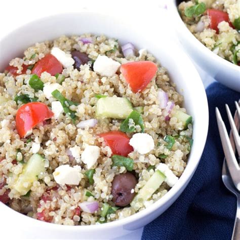 AMAZING Lemon Quinoa Salad With Feta Borrowed Bites