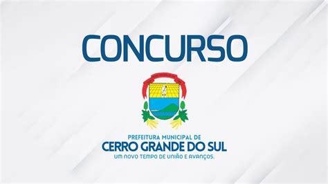 Concurso Prefeitura de Cerro Grande do Sul RS 2024 é aberto veja o edital