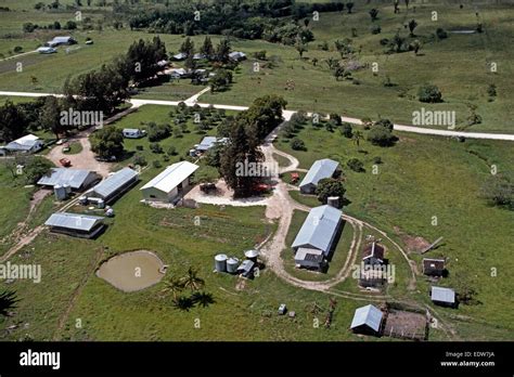 Spanish Lookout Farms In Mennonite Settlement From The Air Belize