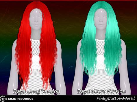 The Sims Resource Retexture Of Daya Hair Overlay By Anto