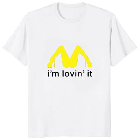 Men Humor Joke Rude Summer Short Sleeve Shirt Hipster Hot Sale Tricolor I M Loving It