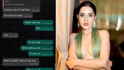 Urfi Javed Files Fir After Blackmailer Demands ‘video Sex’ Shares Whatsapp Screenshots On