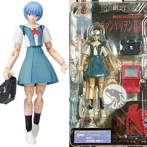 Takara Microman Series Eva Evangelion Asuka And Rei Ayanami School Girl