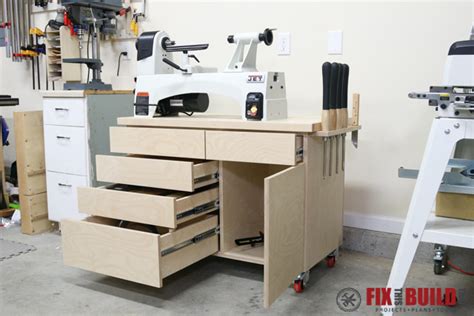 Wood Lathe Stand With Storage Fixthisbuildthat