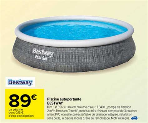 Promo Piscine Autoportante Bestway Chez Carrefour ICatalogue Fr