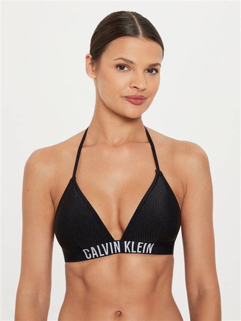 Calvin Klein Swimwear Góra od bikini KW0KW01967 Czarny Modivo pl