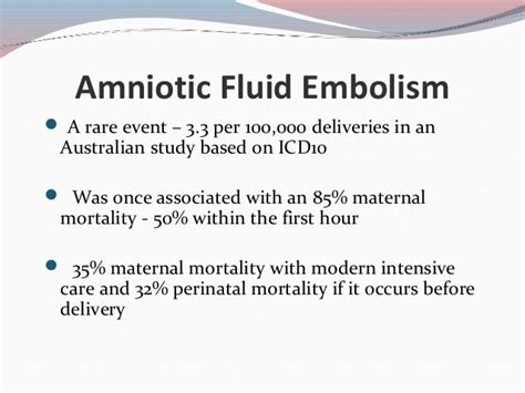 Amniotic Fluid Embolism