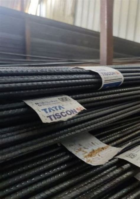 Mild Steel Mm M Tata Tiscon Tmt Bars For Construction Grade Fe