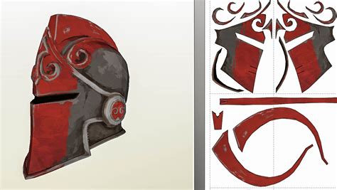 Red Knight Knight Helmet Knight Patterns Fortnite Cosplay Fortnite Armor Red Knight