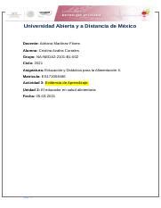 EDA2 U2 EA CAC docx Universidad Abierta y a Distancia de México