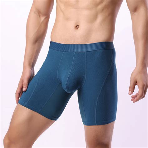 Calzoncillos B Xer De Seda De Hielo Para Hombre Ropa Interior El Stica