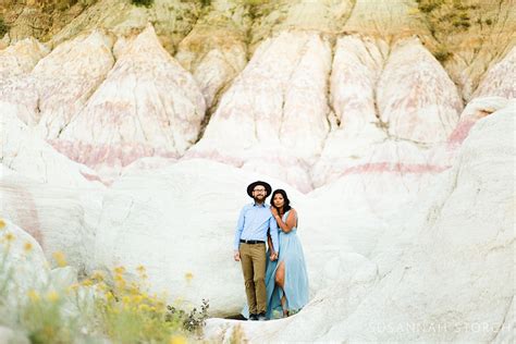 Colorado Engagement Photos at the Paint Mines Interpretive Park