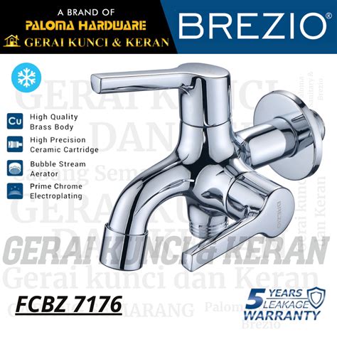 Jual BREZIO FCBZ 7176 KERAN CABANG SHOWER TEMBOK DINDING KRAN AIR