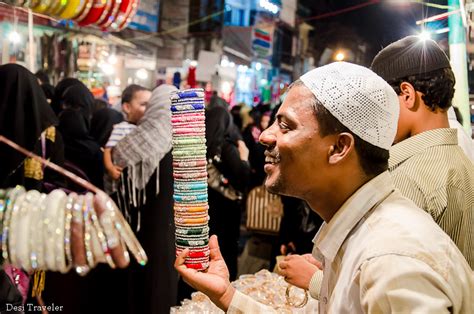 Ramazan Night Market Shopping Food Delights Charminar Hyderabad