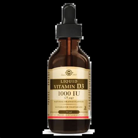 Liquid Vitamin D Iu Vitaminler Solgar Vitamin