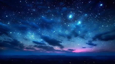 Premium Photo | Beautiful wallpaper of starry night sky