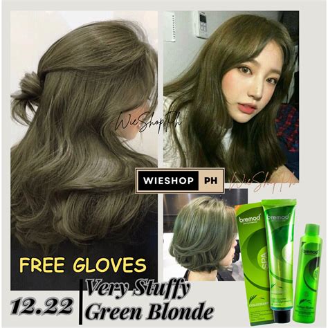 Bremod 12 22 VERY STUFFY GREEN BLONDE Hair Color SET With OXIDIZING