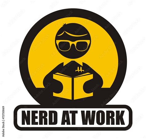 Nerd Sign Stock Vector Adobe Stock