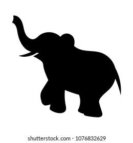 Elephant silhouette outline - logosfity