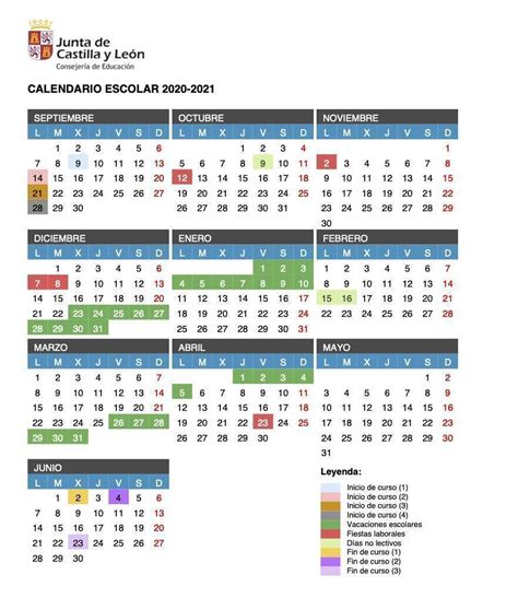 Calendario Escolar Castilla Y Leon A Educacyl Oposiciones