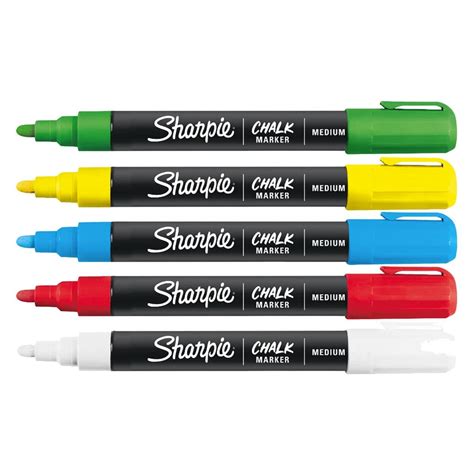 Sharpie Chalk Marker Standard Colors 5 Pack Jerrys Artarama