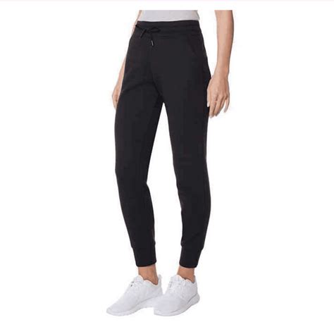 Degrees Heat Womens Tech Fleece Joggers Black Large Walmart