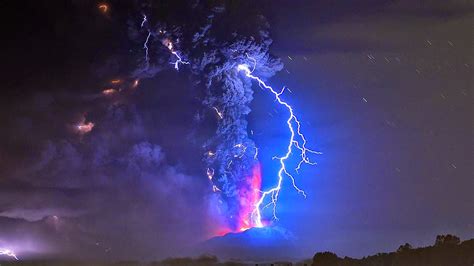 Verichip: Night Eruption of Calbuco Volcano in Chile