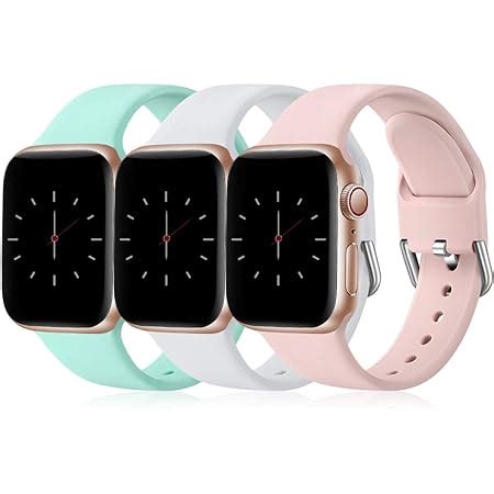 Wepro Pack Straps Compatible With Apple Watch Strap Mm Mm Mm