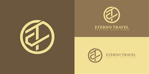 Premium Vector Abstract Initial Letter Te Or Et In Solid Gold Color