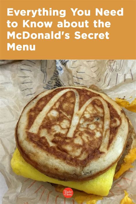 10 Things On The Mcdonalds Secret Menu You Need To Know About In 2022