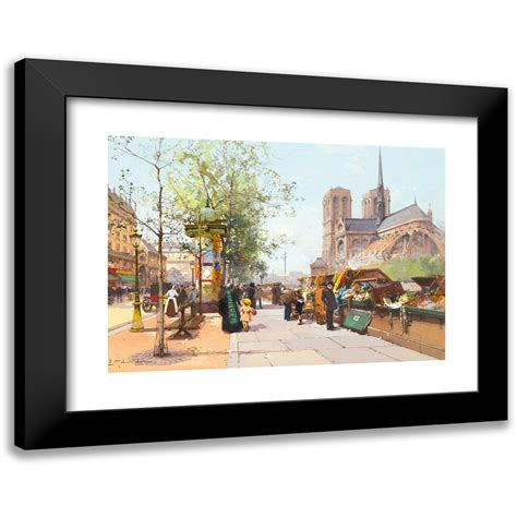 Eugène Galien Laloue 14x11 Black Modern Framed Museum Art Print Titled