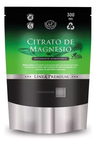 Citrato De Magnesio Puro En Polvo 300g Linea Premium Doypack Cuotas