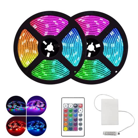 Fita Led Ultra Rgb Metros Controle Rolo M Cores Colorida