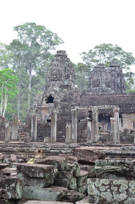 Angkor Thom Temple. editorial photography. Image of photographed ...