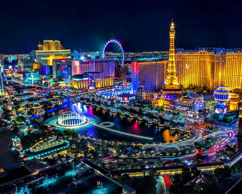 Las Vegas Las Vegas At Night Hd 1280x1024 Wallpaper Teahub Io