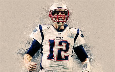 Descargar Fondos De Pantalla Tom Brady 4k El Arte Los Patriotas De